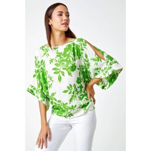 Roman Floral Print Cold Shoulder Top 14 female Roman Floral Print Cold Shoulder Top 14 female