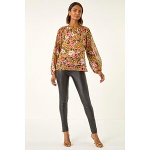 Roman Animal Floral Print Tunic Top 16 female Roman Animal Floral Print Tunic Top 16 female