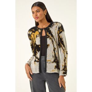 Roman Fluffy Textured Knit Cardigan 14 female Roman Fluffy Textured Knit Cardigan 14 female