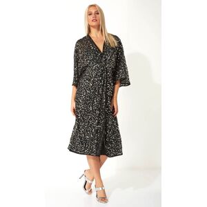 Roman Twist Front Sequin Midi Dress 10 female Roman Twist Front Sequin Midi Dress 10 female