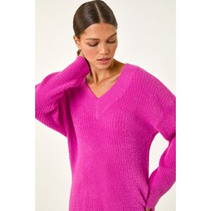 Roman V-Neck Fluffy Knit Jumper 18 female Roman V-Neck Fluffy Knit Jumper 18 female