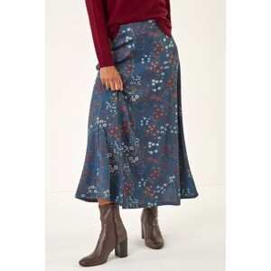 Roman Ditsy Floral Print Stretch Skirt 16 female Roman Ditsy Floral Print Stretch Skirt 16 female