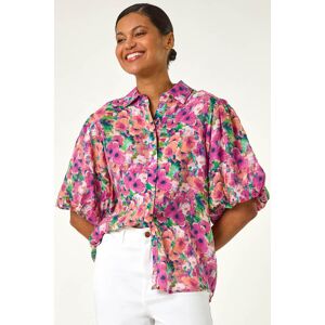 Roman Floral Print Button Through Shirt 12 female Roman Floral Print Button Through Shirt 12 female
