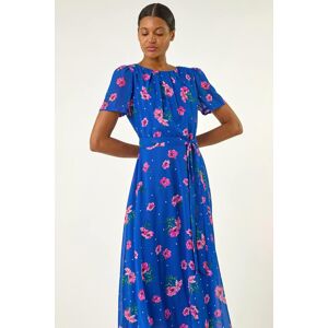 Roman Floral Pleated Chiffon Dress 10 female Roman Floral Pleated Chiffon Dress 10 female
