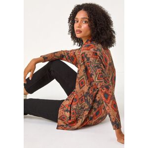 Roman Aztec Print Cowl Neck Tunic Top 18 female Roman Aztec Print Cowl Neck Tunic Top 18 female