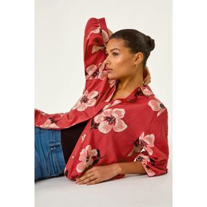 Roman Longline Floral Print Blouse 18 female Roman Longline Floral Print Blouse 18 female