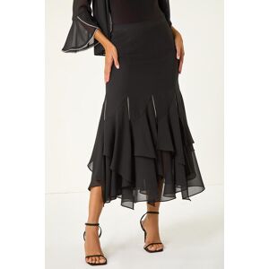 Roman Diamante Detail Ruffle Skirt 10 female Roman Diamante Detail Ruffle Skirt 10 female