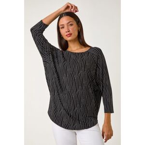 Roman Swirl Spot Print Stretch Top 10 female Roman Swirl Spot Print Stretch Top 10 female