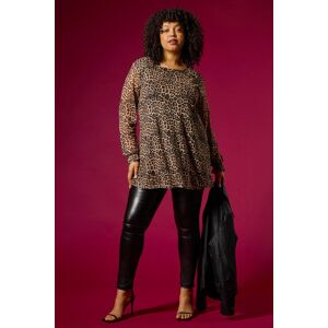 Roman Curve Animal Frill Cuff Top 26-28 female Roman Curve Animal Frill Cuff Top 26-28 female