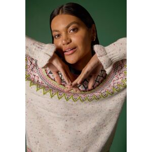 Roman Fairisle Frill Detail Stretch Jumper 16 female Roman Fairisle Frill Detail Stretch Jumper 16 female