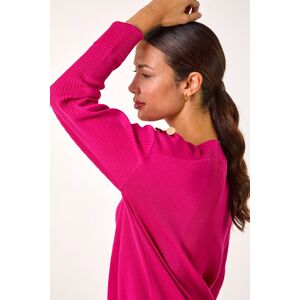 Roman Slash Neck Button Detail Knit Jumper 20 female Roman Slash Neck Button Detail Knit Jumper 20 female