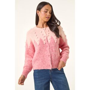 Roman Petite Bobble Buttoned Knit Cardigan 18 female Roman Petite Bobble Buttoned Knit Cardigan 18 female