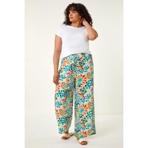 Roman Curve Abstract Print Trousers 26-28 female Roman Curve Abstract Print Trousers 26-28 female