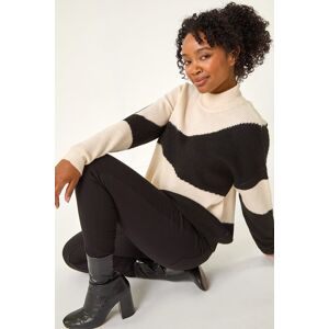 Roman Petite Colour Block Knit Jumper 18 female Roman Petite Colour Block Knit Jumper 18 female