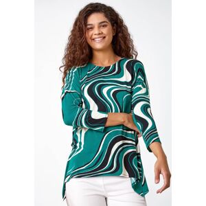 Roman Swirl Print Tie Back Stretch Top 10 female Roman Swirl Print Tie Back Stretch Top 10 female