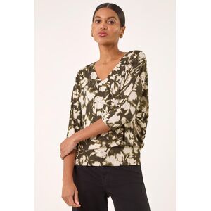 Roman Floral Print Bubble Hem Top 18 female Roman Floral Print Bubble Hem Top 18 female