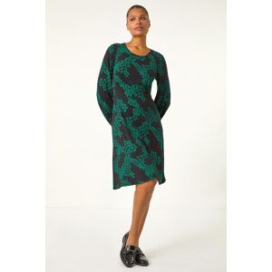 Roman Ditsy Floral Gathered Stretch Dress 14 female Roman Ditsy Floral Gathered Stretch Dress 14 female