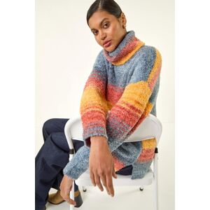 Roman Fluffy Stripe Knit Jumper 10 female Roman Fluffy Stripe Knit Jumper 10 female