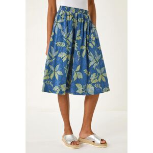 Roman Leaf Print A-Line Skirt 12 female Roman Leaf Print A-Line Skirt 12 female