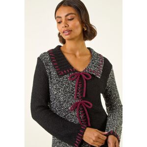 Roman Collared Textured Stitch Knit 18 female Roman Collared Textured Stitch Knit 18 female