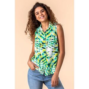 Roman Tropical Print Button Through Blouse 10 female Roman Tropical Print Button Through Blouse 10 female