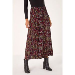 Roman Ditsy Floral Print Stretch Midi Skirt 12 female Roman Ditsy Floral Print Stretch Midi Skirt 12 female