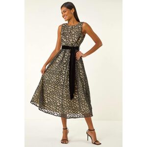 Roman Lace Overlay Bow Detail Midi Dress 18 female Roman Lace Overlay Bow Detail Midi Dress 18 female