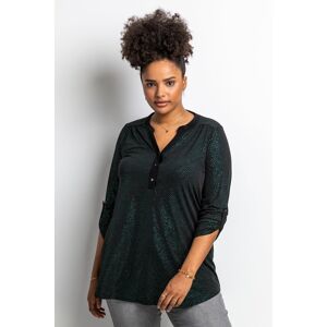 Roman Curve Glitter Button Tunic Top 30-32 female Roman Curve Glitter Button Tunic Top 30-32 female