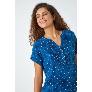 Roman Embroidered Polka Dot Print Top 10 female Roman Embroidered Polka Dot Print Top 10 female