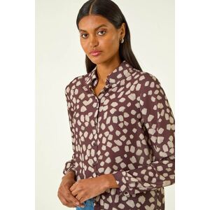 Roman Abstract Spot Print Shirt 18 female Roman Abstract Spot Print Shirt 18 female