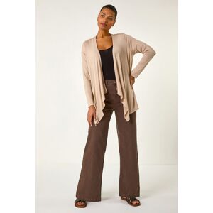 Roman Waterfall Front Jersey Knit Cardigan 10 female Roman Waterfall Front Jersey Knit Cardigan 10 female