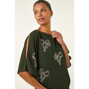 Roman Bow Hotfix Cold Shoulder Top 20 female Roman Bow Hotfix Cold Shoulder Top 20 female