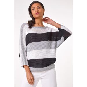 Roman Colourblock Stripe Knit Jumper L female Roman Colourblock Stripe Knit Jumper L female
