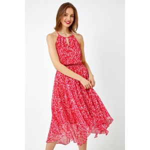 Roman Halterneck Abstract Asymmetric Midi Dress 18 female Roman Halterneck Abstract Asymmetric Midi Dress 18 female