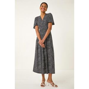 Roman Spot V-Neck Midi Wrap Dress 20 female Roman Spot V-Neck Midi Wrap Dress 20 female