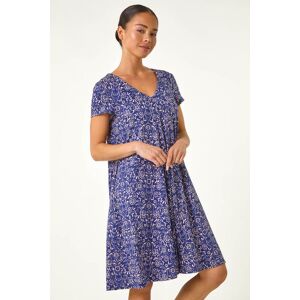 Roman Petite Stretch V-Neck Swing Pocket Dress 8 female Roman Petite Stretch V-Neck Swing Pocket Dress 8 female