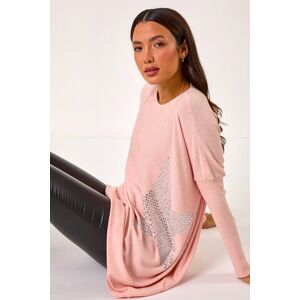 Roman Sparkly Star Longline Jumper XL female Roman Sparkly Star Longline Jumper XL female