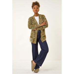 Roman Space Dye Fluffy Knit Cardigan 10 female Roman Space Dye Fluffy Knit Cardigan 10 female