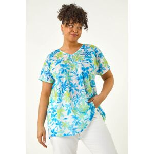 Roman Curve V-Neck Floral Top 26-28 female Roman Curve V-Neck Floral Top 26-28 female