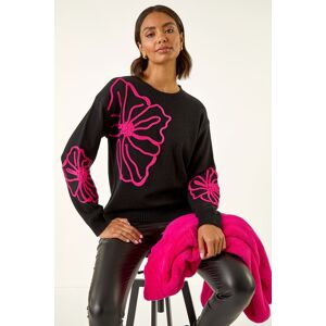 Roman Cornelli Floral Knit Jumper S-M female Roman Cornelli Floral Knit Jumper S-M female