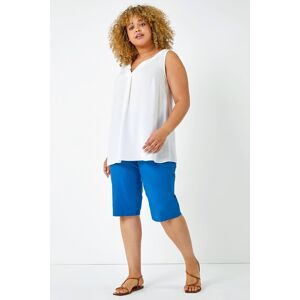 Roman Curve Knee Length Elastic Waist Shorts 26-28 female Roman Curve Knee Length Elastic Waist Shorts 26-28 female