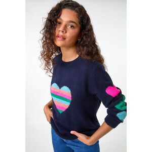 Roman Multi Heart Detail Longline Jumper 12 female Roman Multi Heart Detail Longline Jumper 12 female