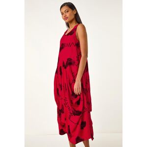 Roman Abstract Bubble Hem Midi Dress 12 female Roman Abstract Bubble Hem Midi Dress 12 female