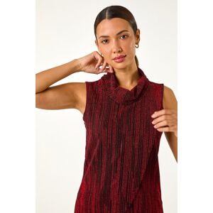 Roman Shimmer Line Cowl Neck Tunic Top 20 female Roman Shimmer Line Cowl Neck Tunic Top 20 female