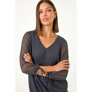 Roman Burnout Print Overlay Top 20 female Roman Burnout Print Overlay Top 20 female