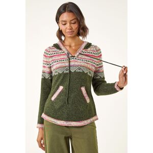 Roman Nordic Print Hooded Jumper 18 female Roman Nordic Print Hooded Jumper 18 female