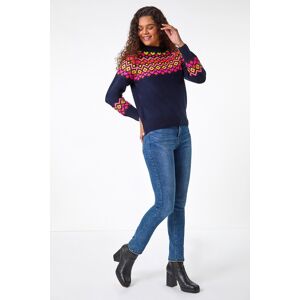 Roman Heart Print Crew Neck Knit Jumper 18 female Roman Heart Print Crew Neck Knit Jumper 18 female