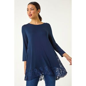 Roman Lace Floral Print Hem Tunic Top 10 female Roman Lace Floral Print Hem Tunic Top 10 female