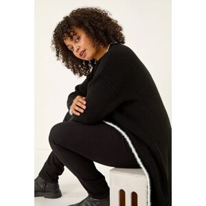 Roman Curve Longline Knit Cardigan 22-24 female Roman Curve Longline Knit Cardigan 22-24 female
