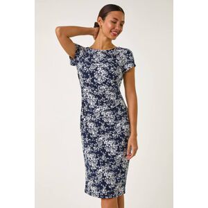 Roman Floral Print Pleat Detail Shift Dress 18 female Roman Floral Print Pleat Detail Shift Dress 18 female